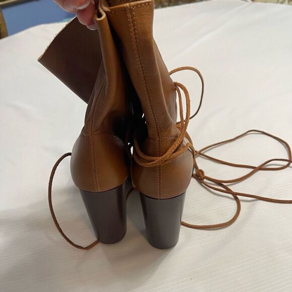 Steve Madden Women’s Leather Hangur  Wraparound Boot Shoes Size 39/9 New - Picture 4 of 9